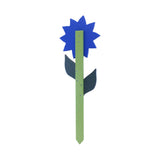 Decorative Flower Stake for Outdoor Décor, Amish-Made with Poly Lumber, Sunflower