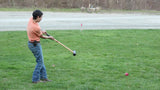 Deluxe Flag Croquet Golf Game Set with Duffel Carry Bag