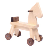 amishtoybox.live Wooden Riding Horse Toddler Ride-on Toy, Amish-Made
