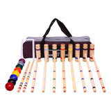 Deluxe 8-Player Wooden Croquet Game Set with Carry Bag or Wooden Holder
