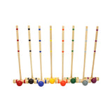 Deluxe 8-Player Wooden Croquet Game Set with Carry Bag or Wooden Holder