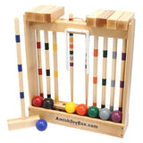 Family Tradition 8-Player Croquet Set with Wooden Maple Mallets