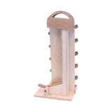 Wooden Marble Launcher Toy with Glass Marbles, Amish-Made