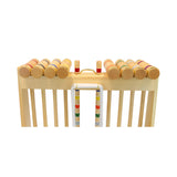 Deluxe 8-Player Wooden Croquet Game Set with Carry Bag or Wooden Holder