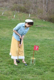 Deluxe Flag Croquet Golf Game Set with Duffel Carry Bag