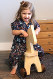 amishtoybox.live Wooden Riding Horse Toddler Ride-on Toy, Amish-Made