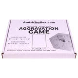 Solid Oak 16" Wide Aggravation Game Board, Unpainted Holes, Double-sided