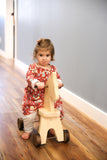 amishtoybox.live Wooden Riding Horse Toddler Ride-on Toy, Amish-Made