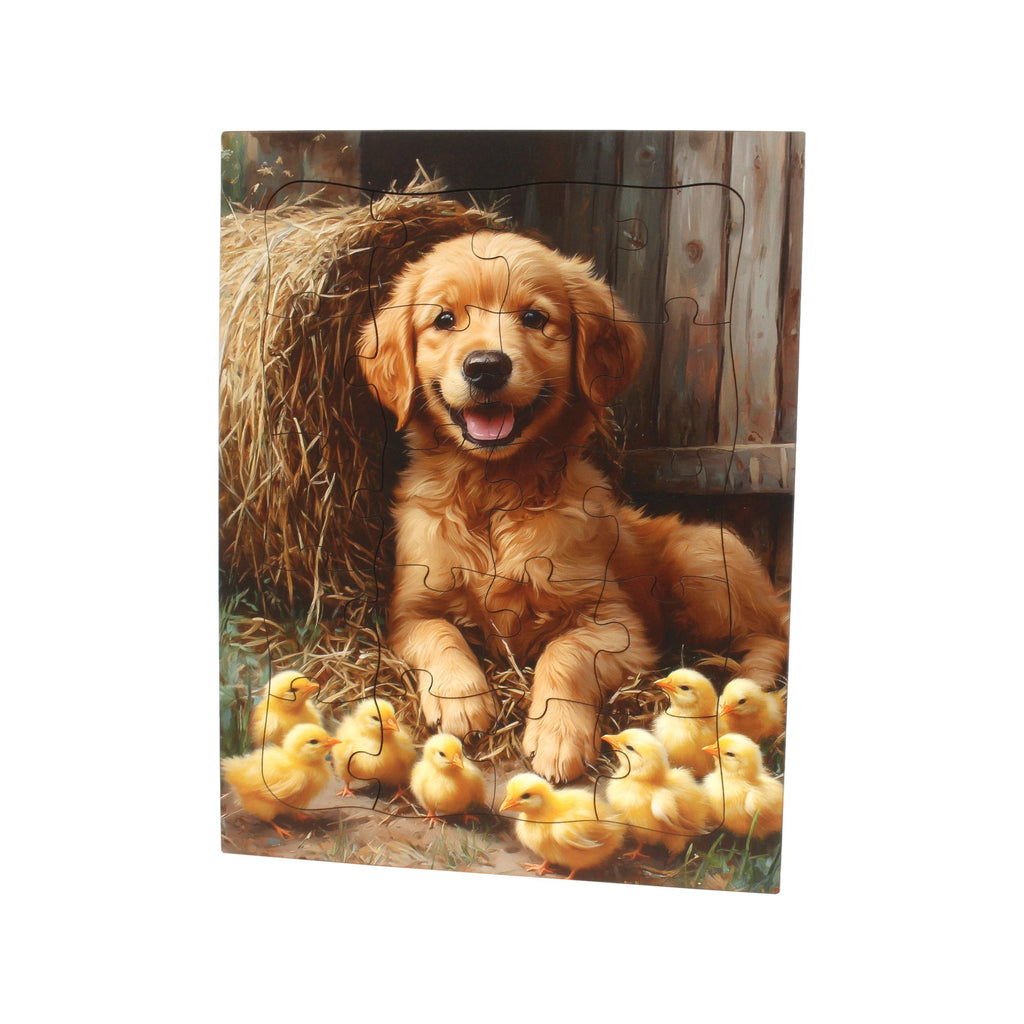 Barnyard Babies Children's Puzzle, 20 Pcs., Amish-Made