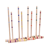 Deluxe 8-Player Wooden Croquet Game Set with Carry Bag or Wooden Holder