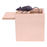 Wooden Surprise Prank Mouse Box, Amish-Made, Unfinished Wood